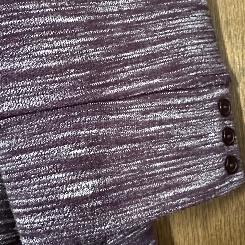 Croft & Barrow Women's purple heathered top 2x worn once! - Picture 4 of 5